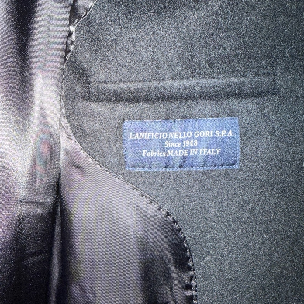 Quince Classic Black Wool Coat - Picture 5 of 6